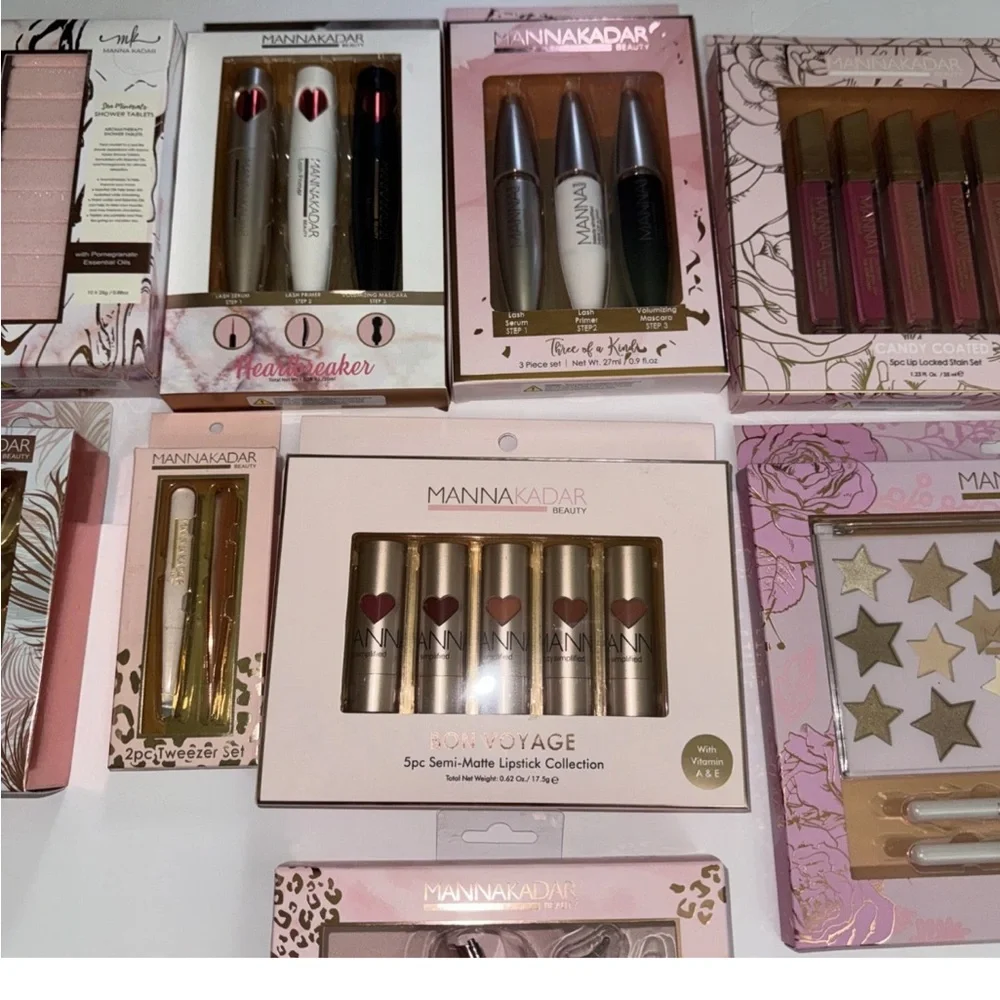 Huge lot of Manna Kadar Cosmetic Collection New in box